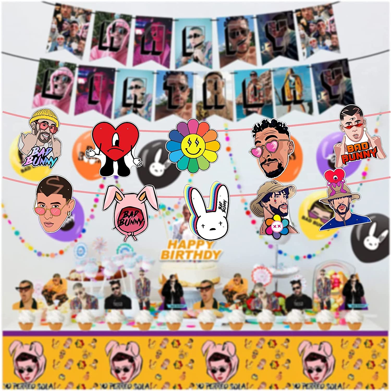 Bad Bunny Decoracion Letreros