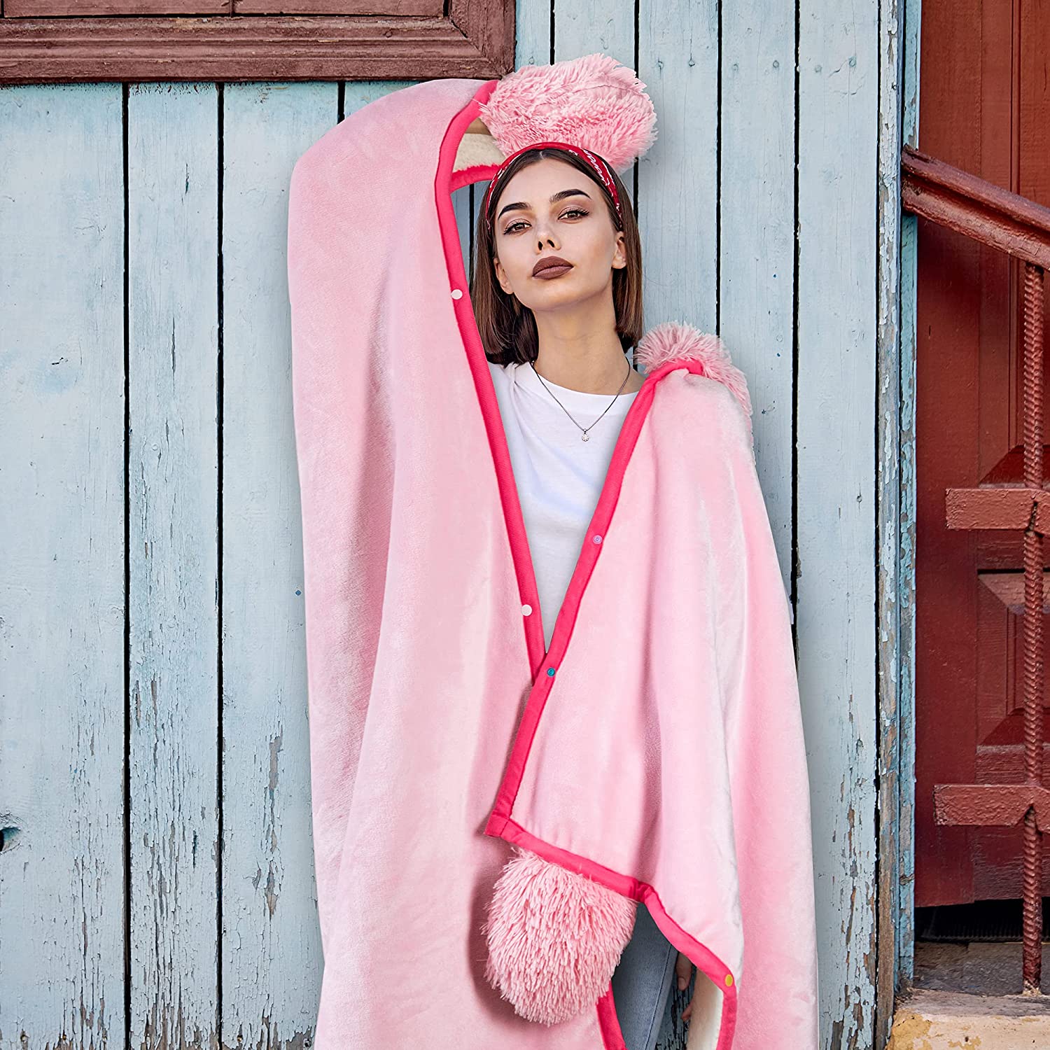 Flamingo Cobija Manta Tipo Kigurumi