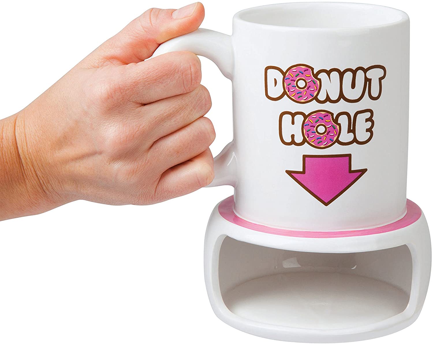 Taza Dona Con Espacio Para Postre Donut Hole