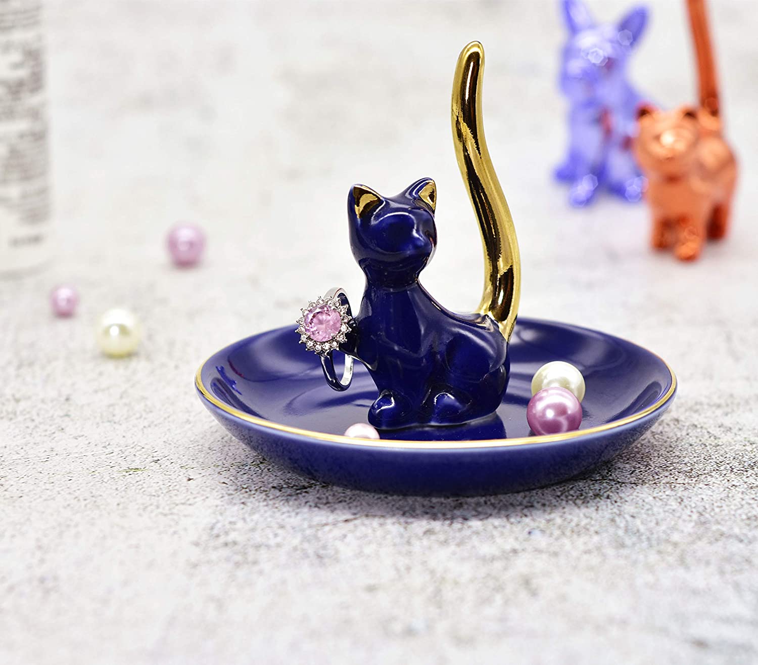 Joyero Gatito Morado