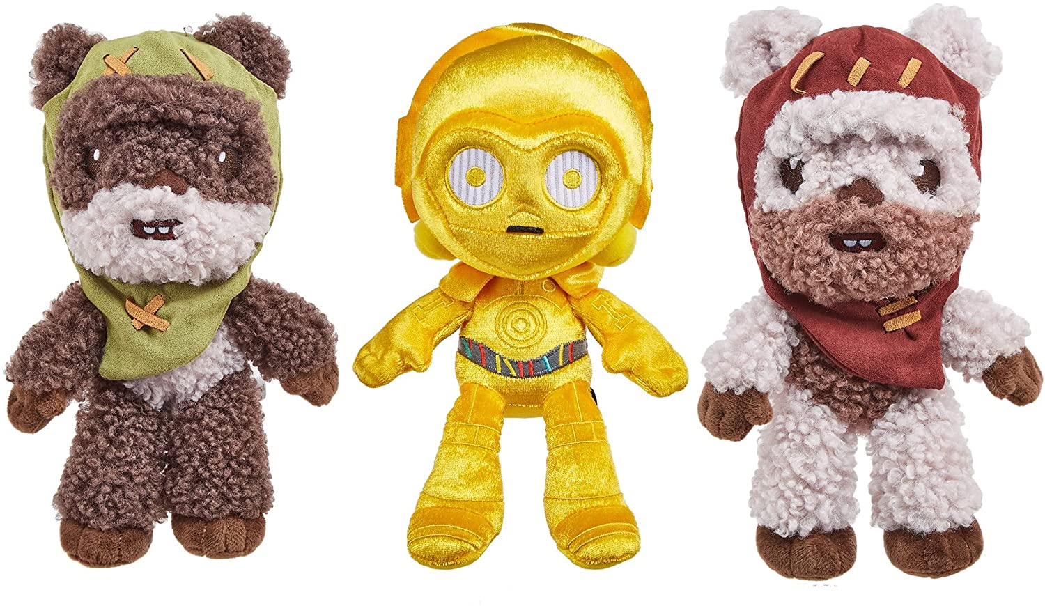 Star Wars Set De Peluches 2 ewoks y C-3PO