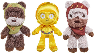 Star Wars Set De Peluches 2 ewoks y C-3PO