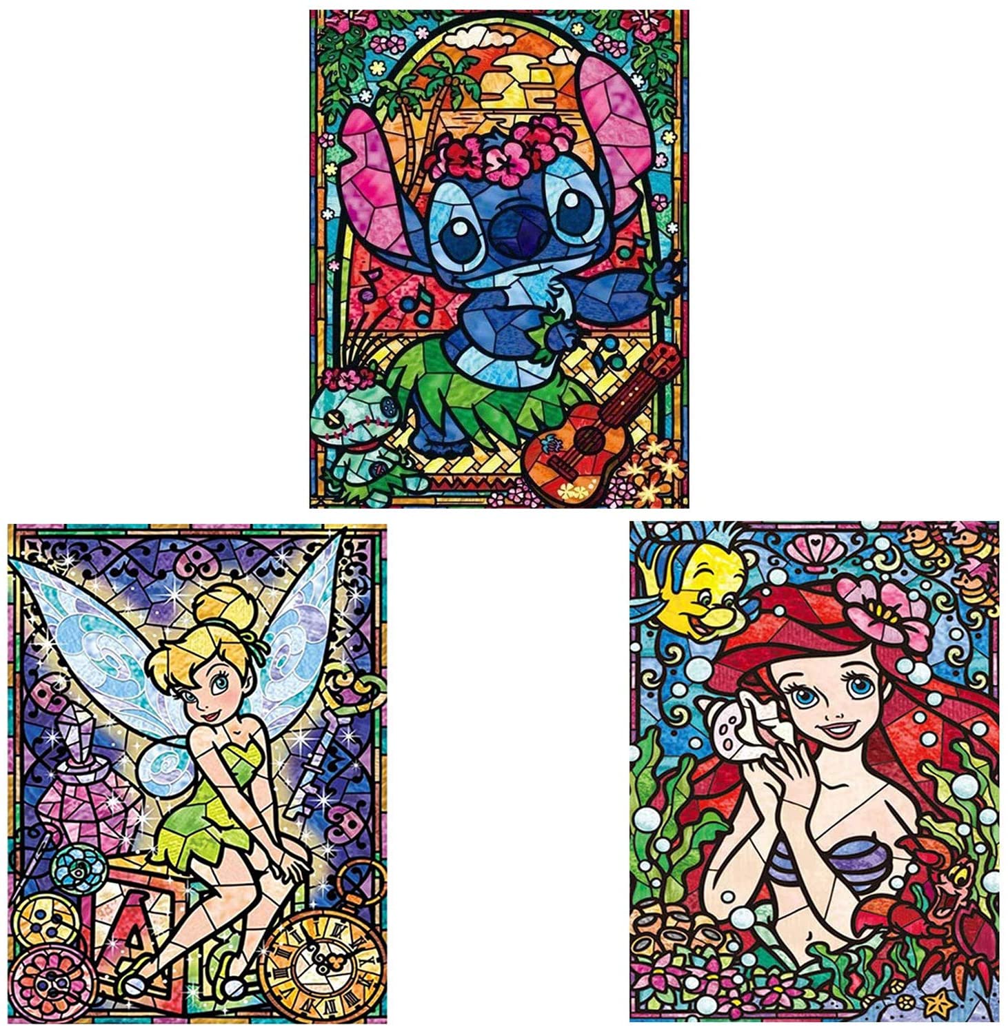 Diamond Painting Disney Lienzo 3 Piezas Cristal