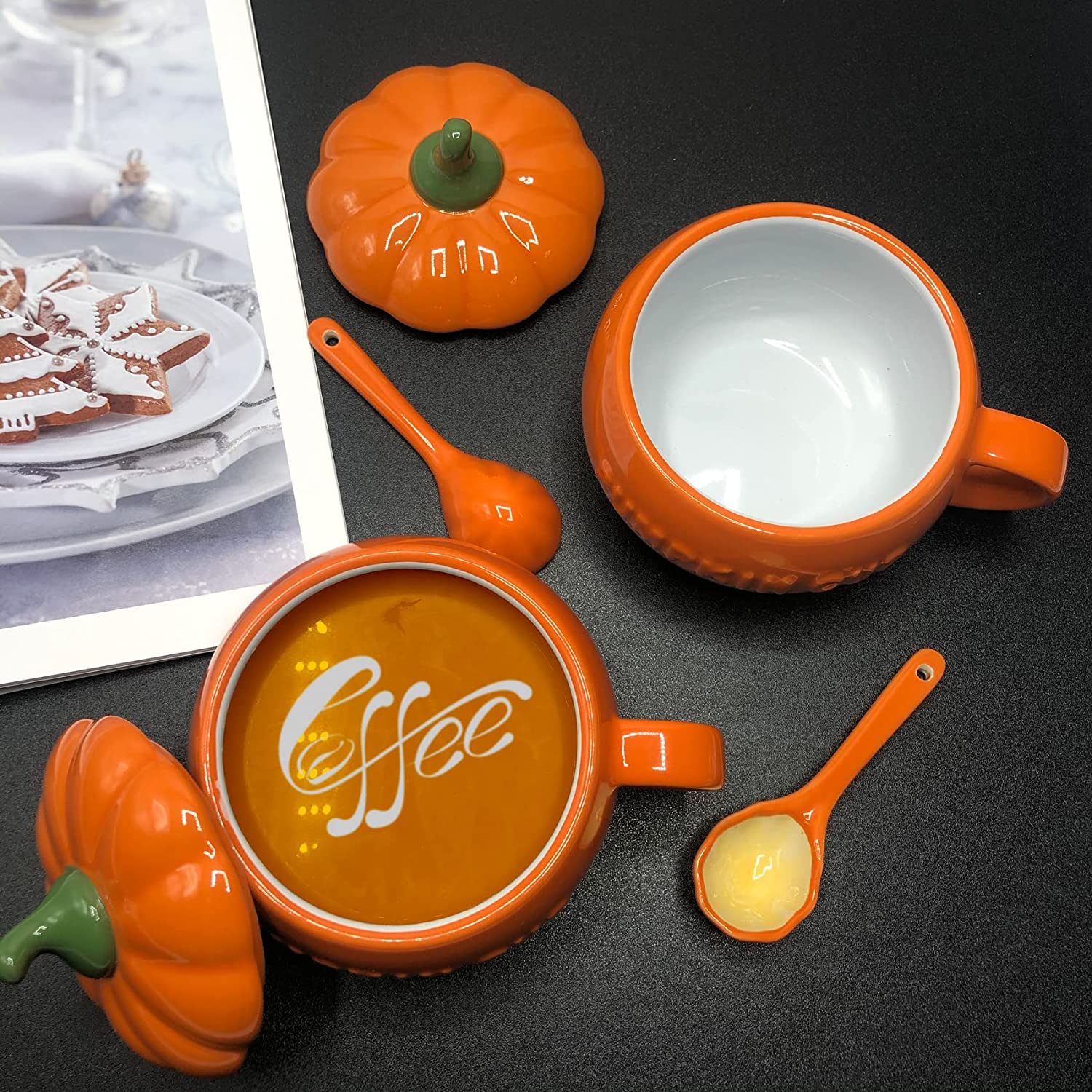 Taza Calabaza Y Cuchara