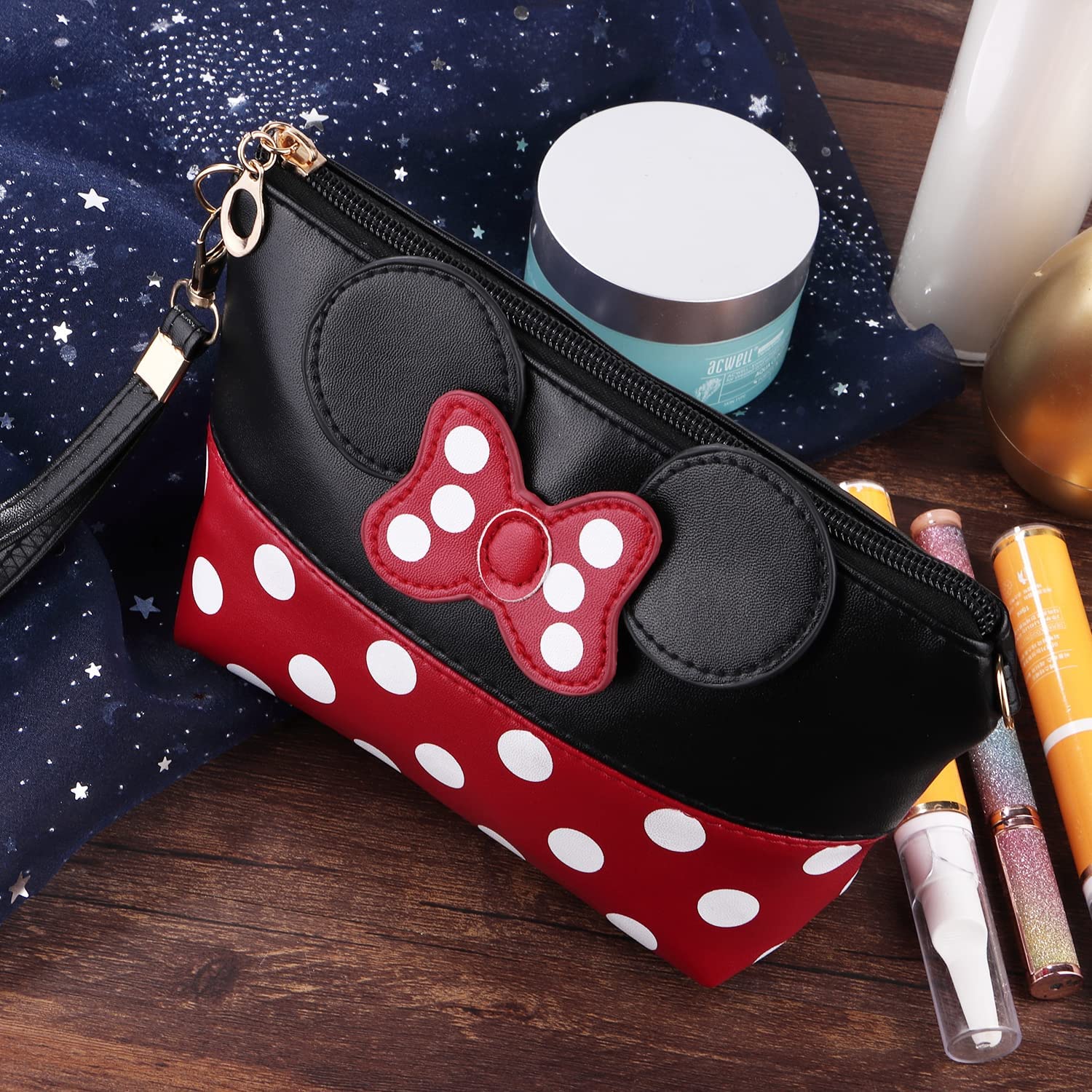 Minnie Mouse Lapicera Bolsa Cosmetiquera