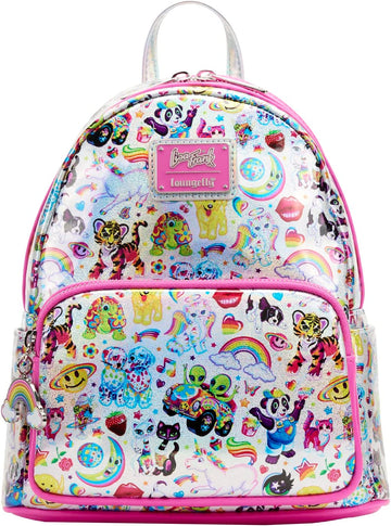 Lisa Frank Mochila Plateada Iconos