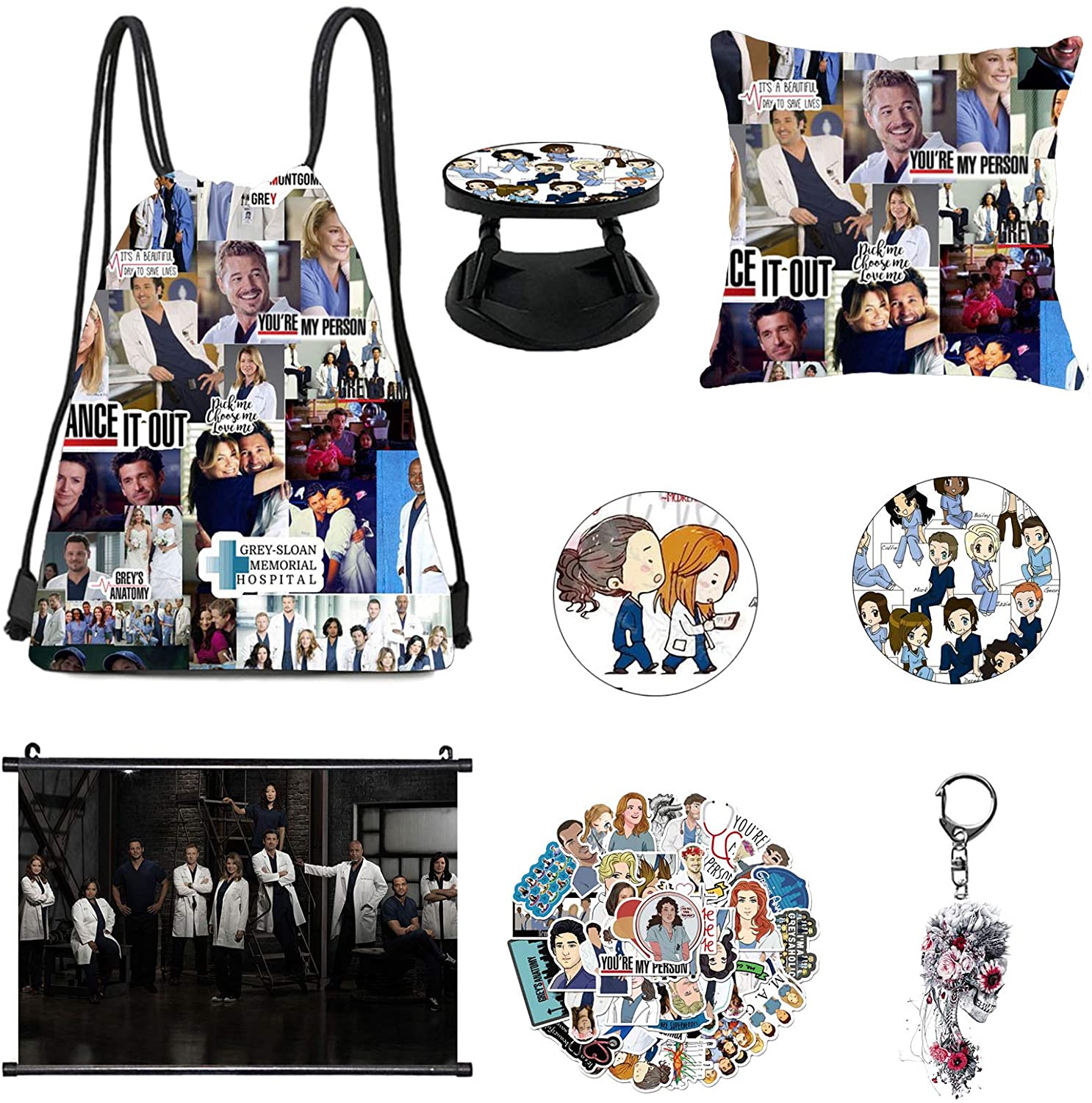 Greys Anatomy Set Bolsa Y Accesorios