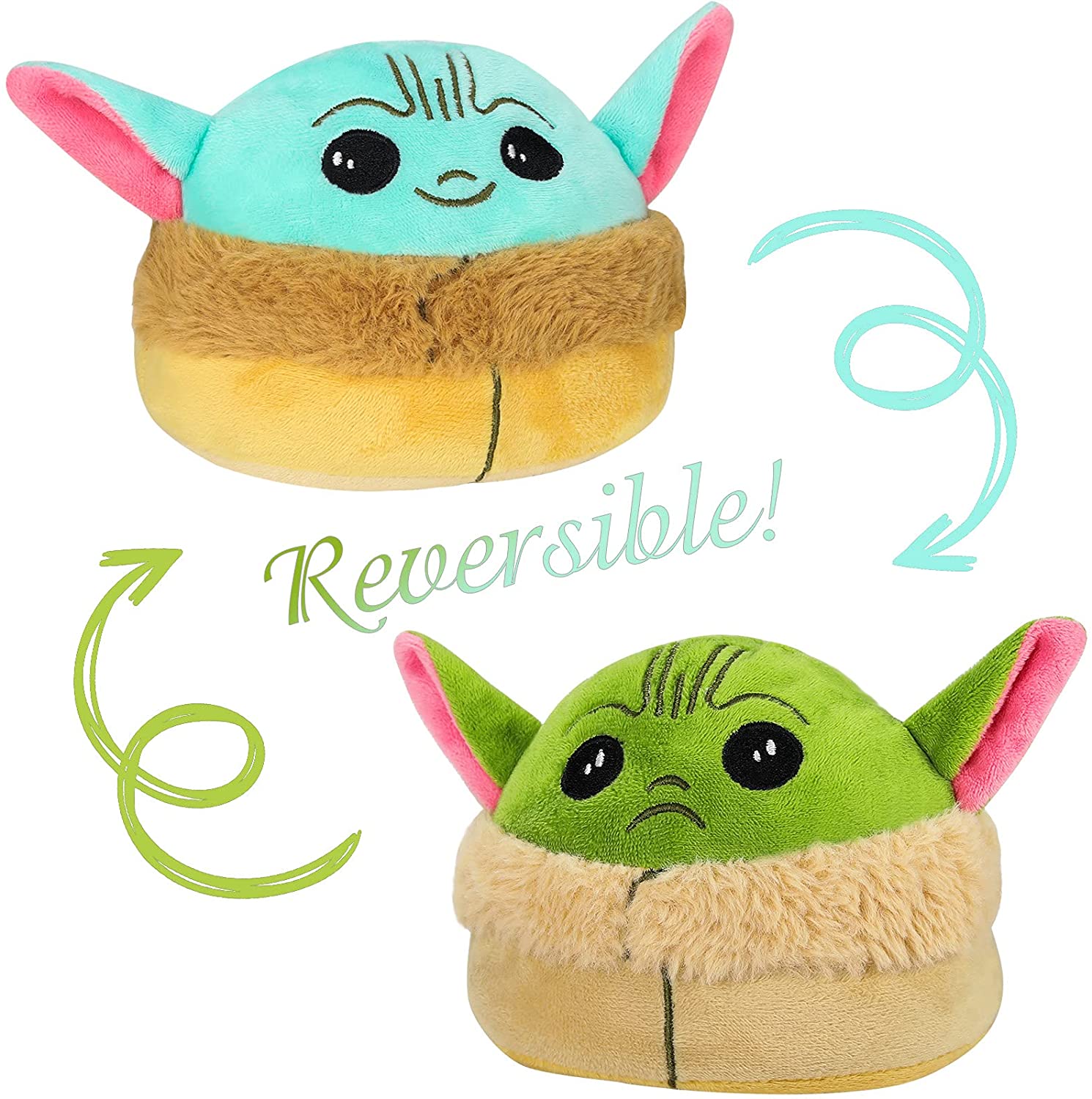Mandalorian Baby Yoda Peluche Reversible