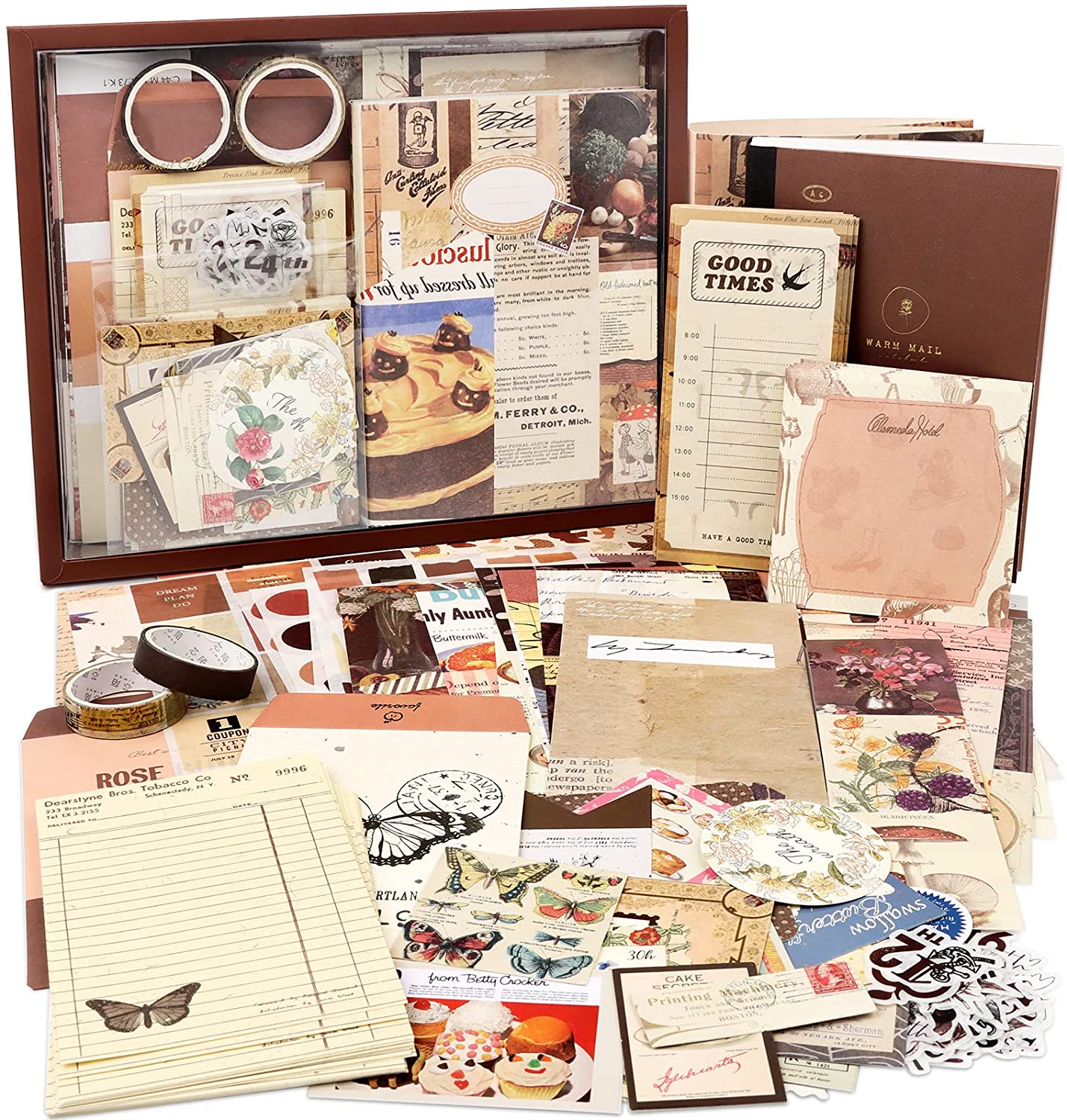 Set De Oficina Papeleria Vintage 346 Piezas
