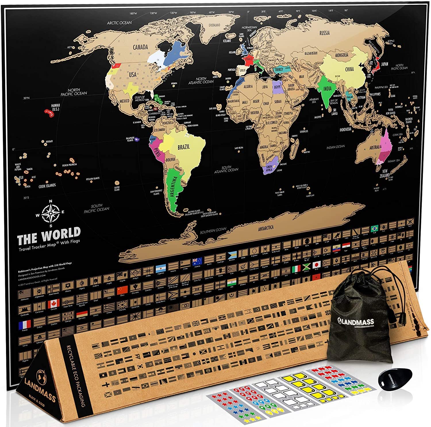 Mapa Del Mundo Para Rascar