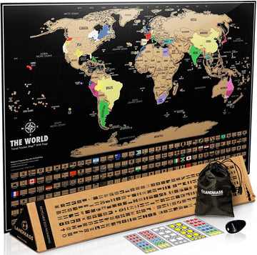 Mapa Del Mundo Para Rascar