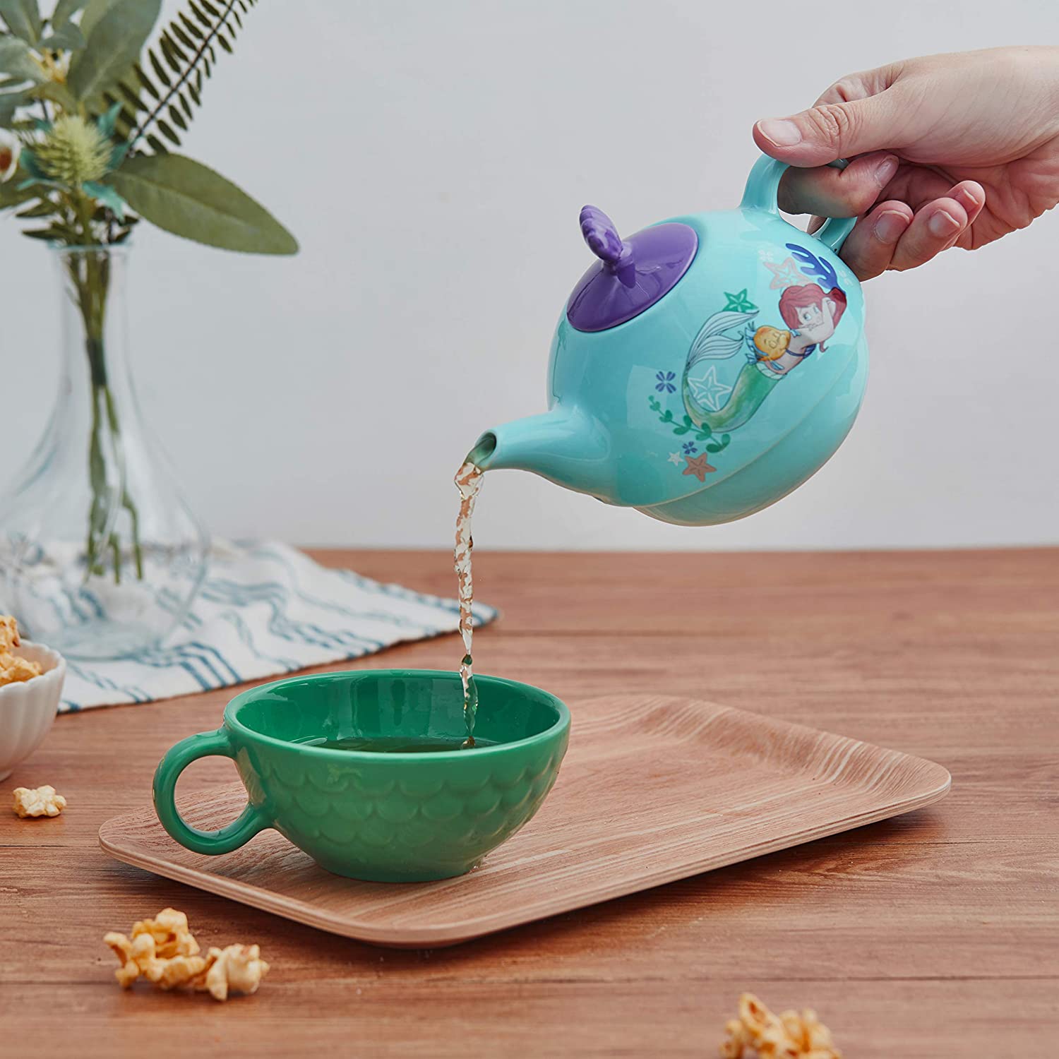 La Sirenita Ariel Set Tetera y Taza