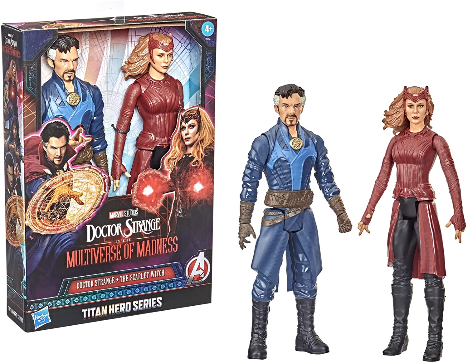 Marvel Doctor Strange Y Bruja Escarlata Set Figura Accion