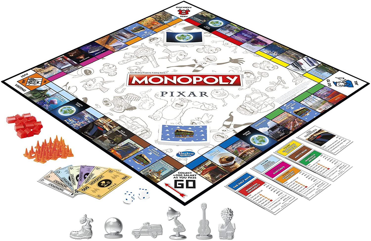 Monopolio Disney Pixar Personajes Monopoly