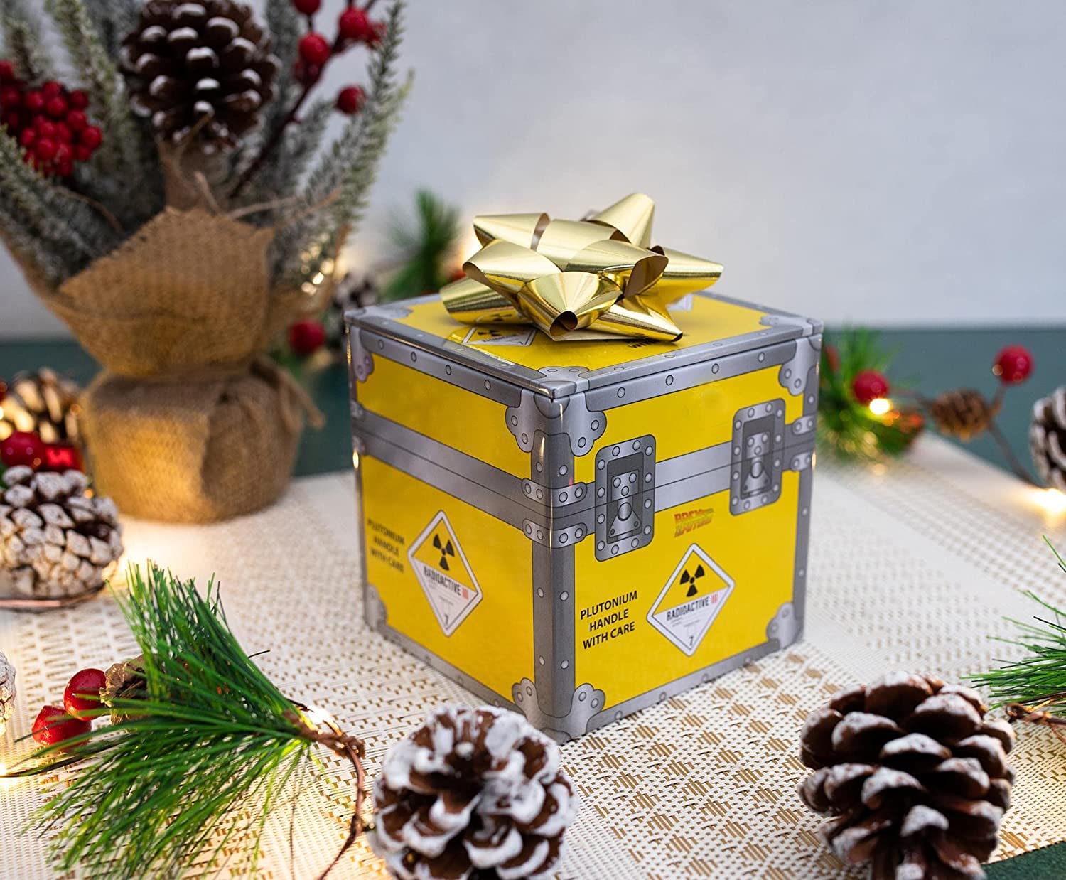 Back to the Future Plutonium - Caja Almacenamiento Lata Volver Al Futuro