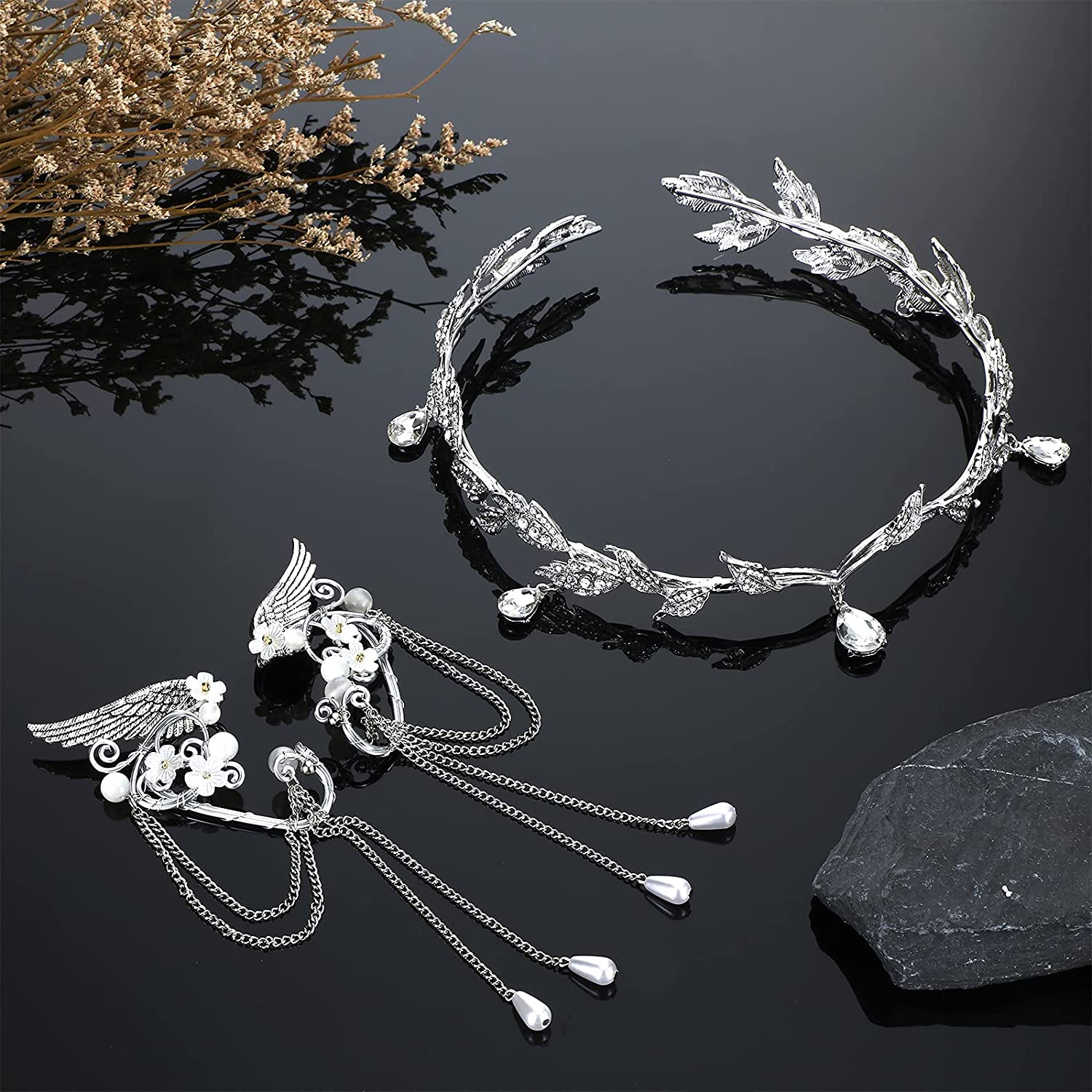 Set De Diadema y Aretes Elfos Magico