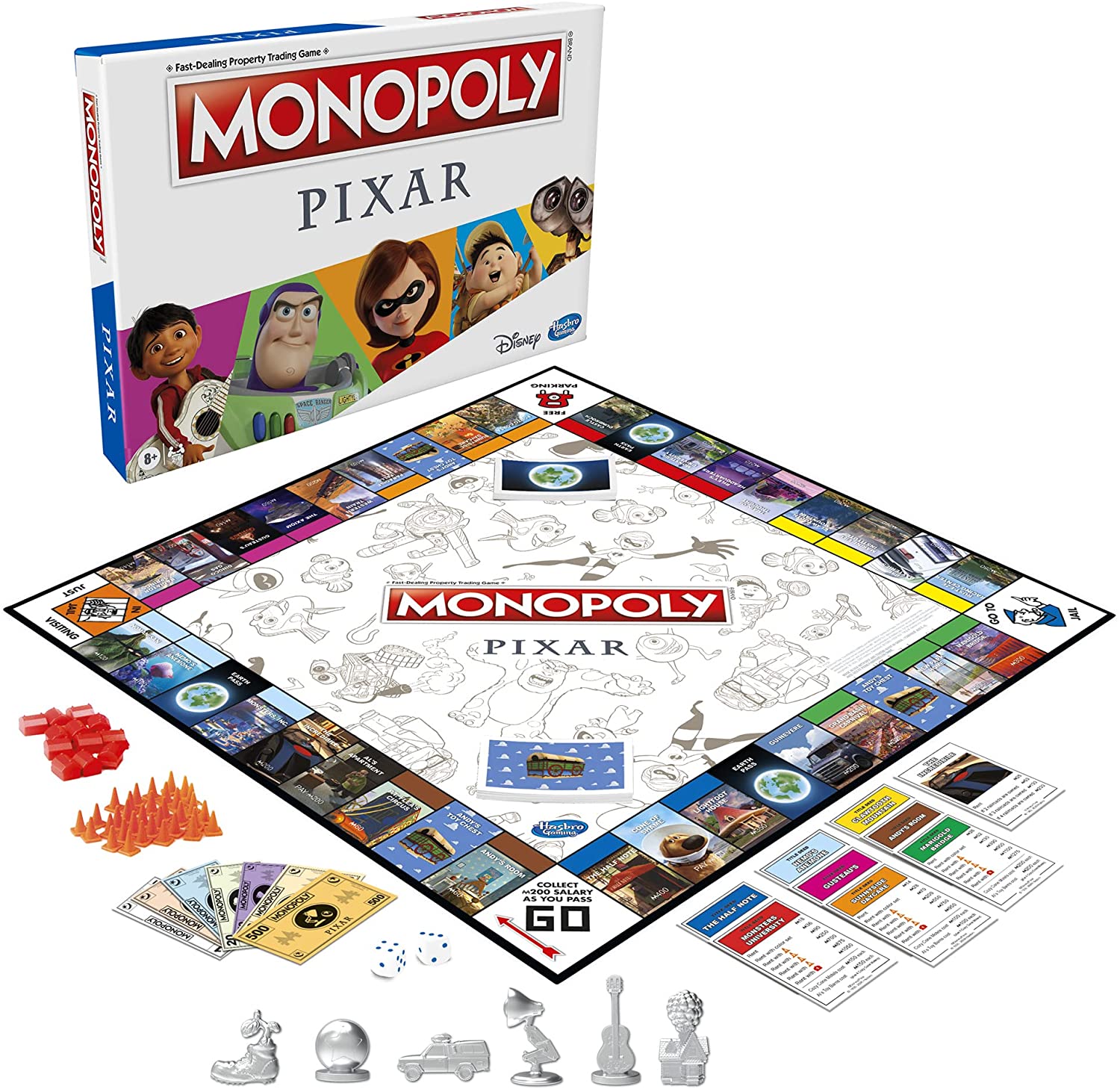 Monopolio Disney Pixar Personajes Monopoly
