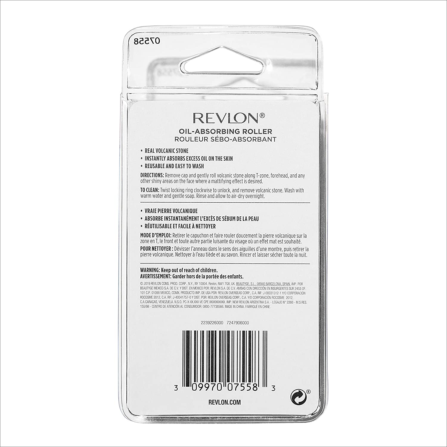 Revlon Rodillo Volcánico Absorbente De Aceite