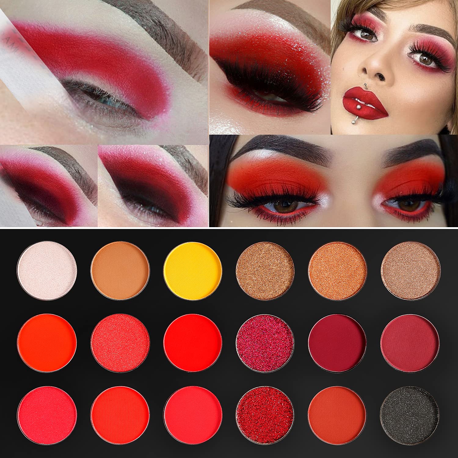 Paleta Sombras Rojas Afflano