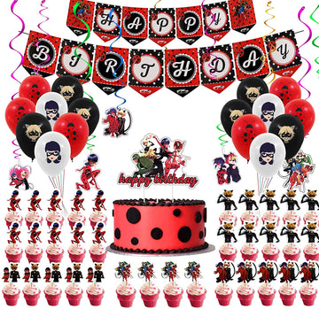 Miraculous Lady Bug Suministros Para Fiestas