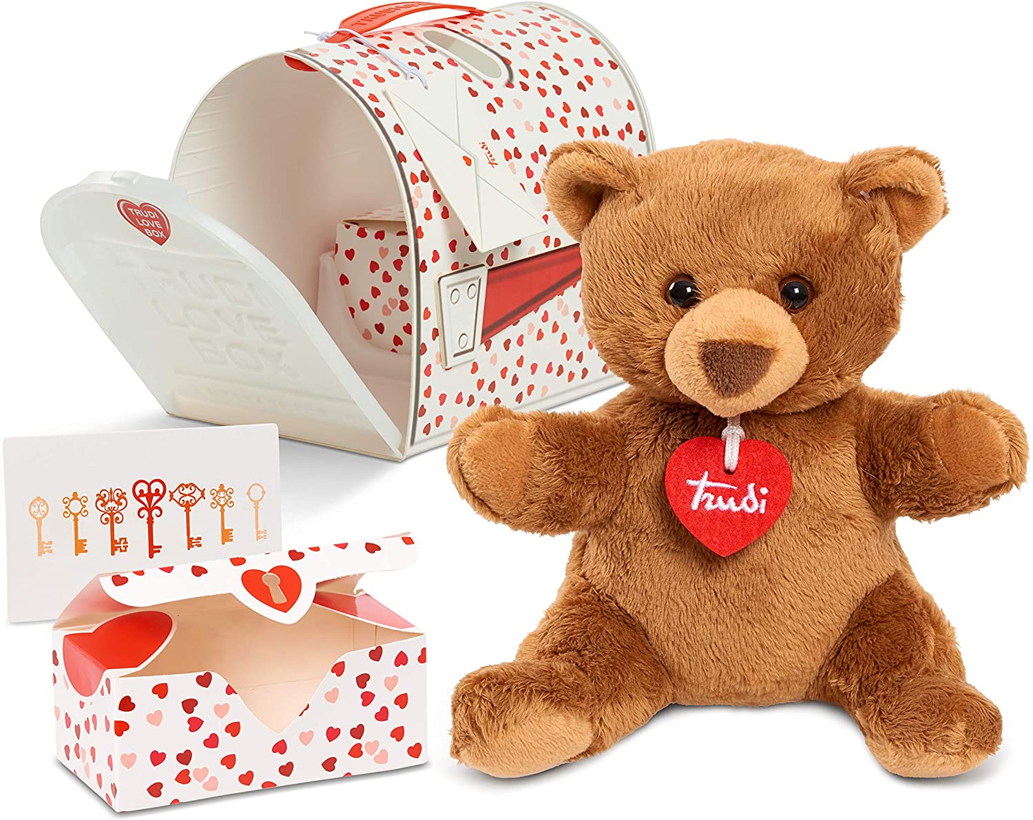 Peluche Oso Trudy Con Caja Para Cartas Buzon Amor Pareja