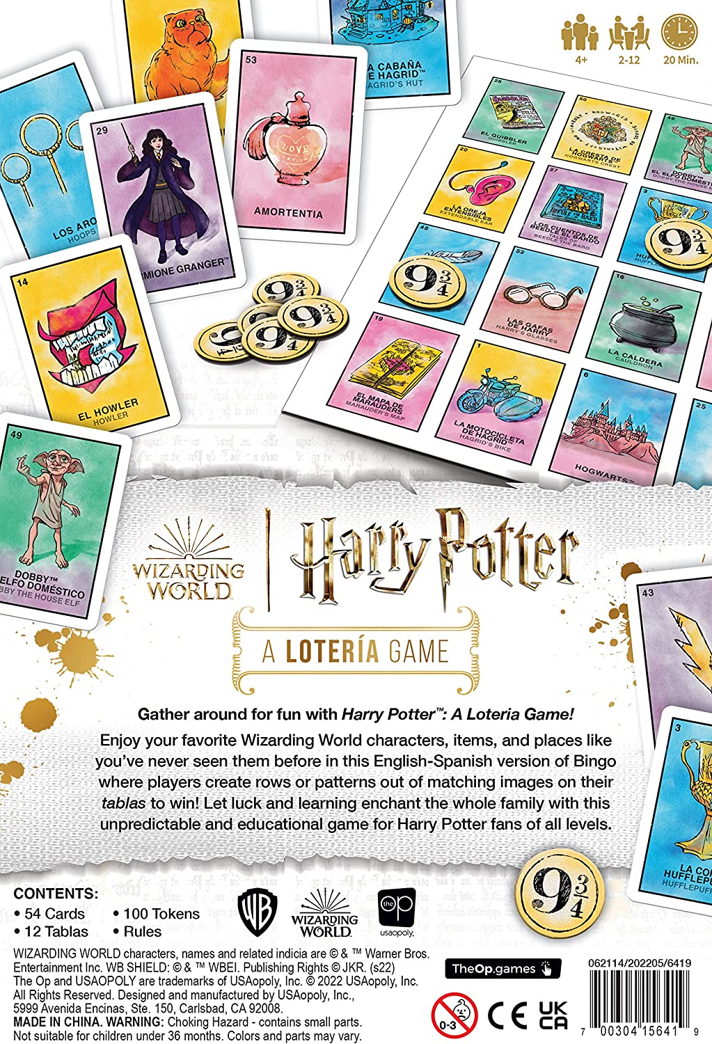 Harry Potter Loteria Juego De Mesa