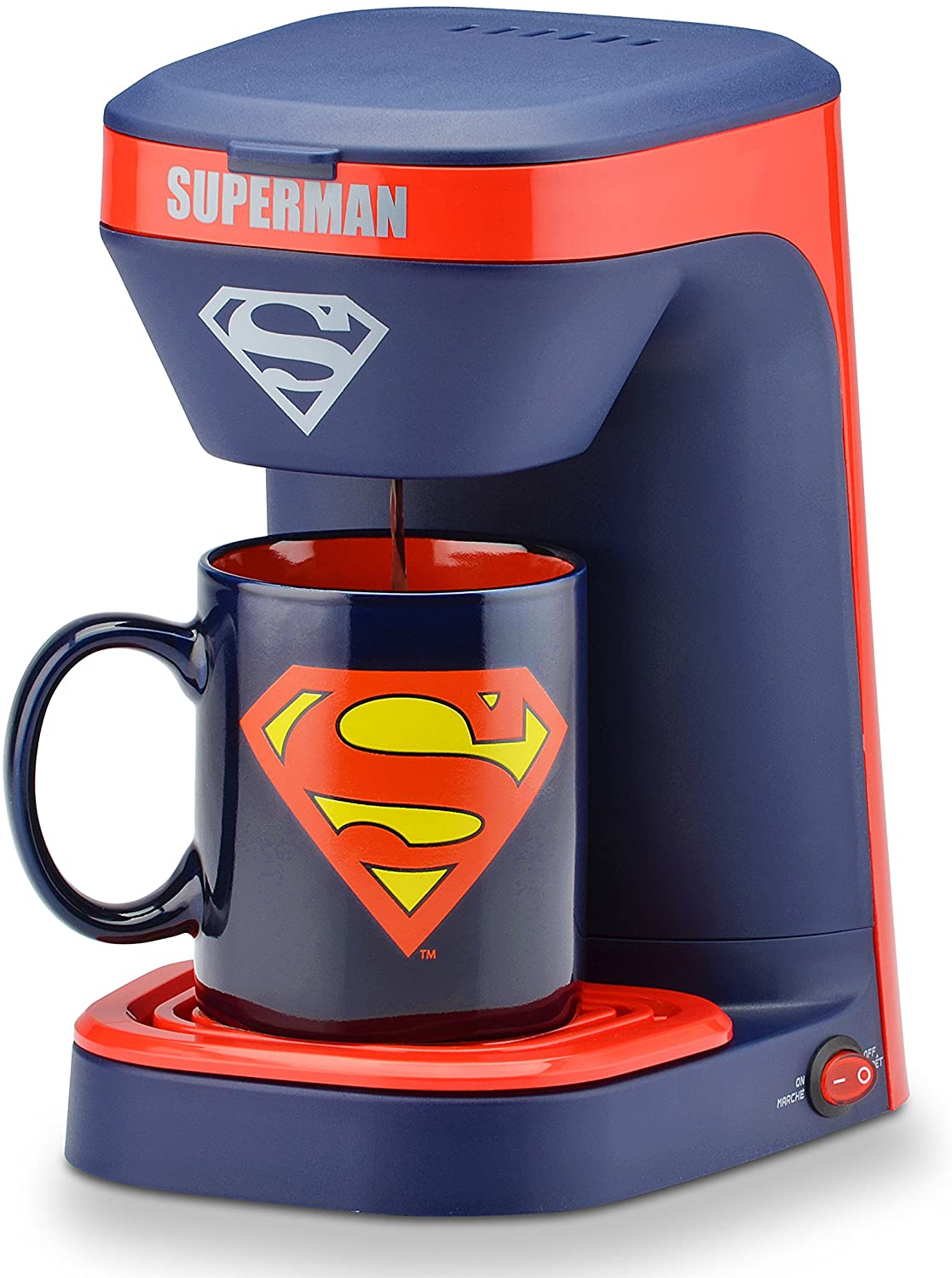 Superman Cafetera Con Taza DC Comics