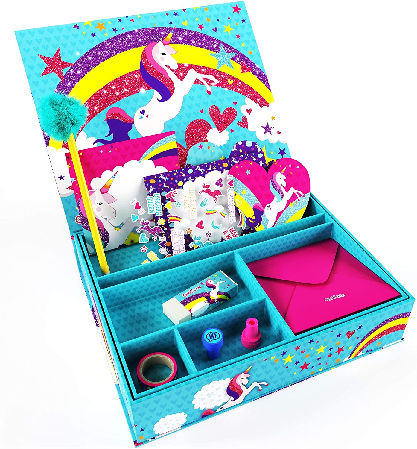 Set De Oficina Papeleria Unicornio Fantasia