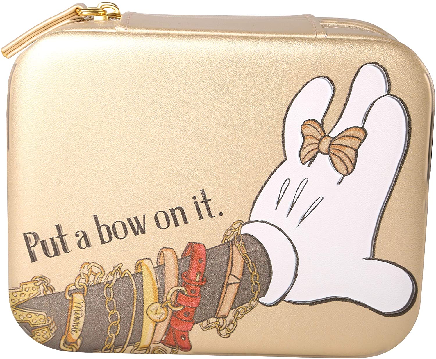 Joyero Minnie Mouse Dorado De Viaje