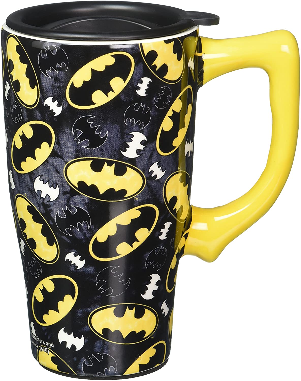 Batman Taza De Viaje Amarilla
