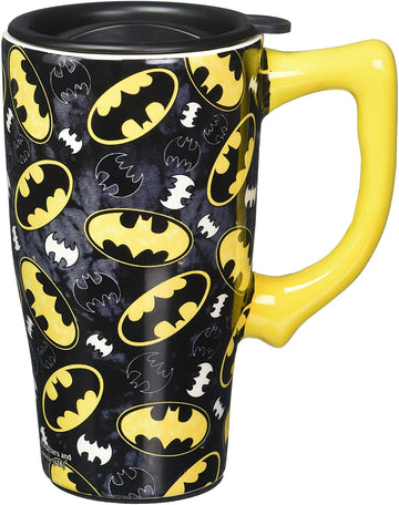 Batman Taza De Viaje Amarilla