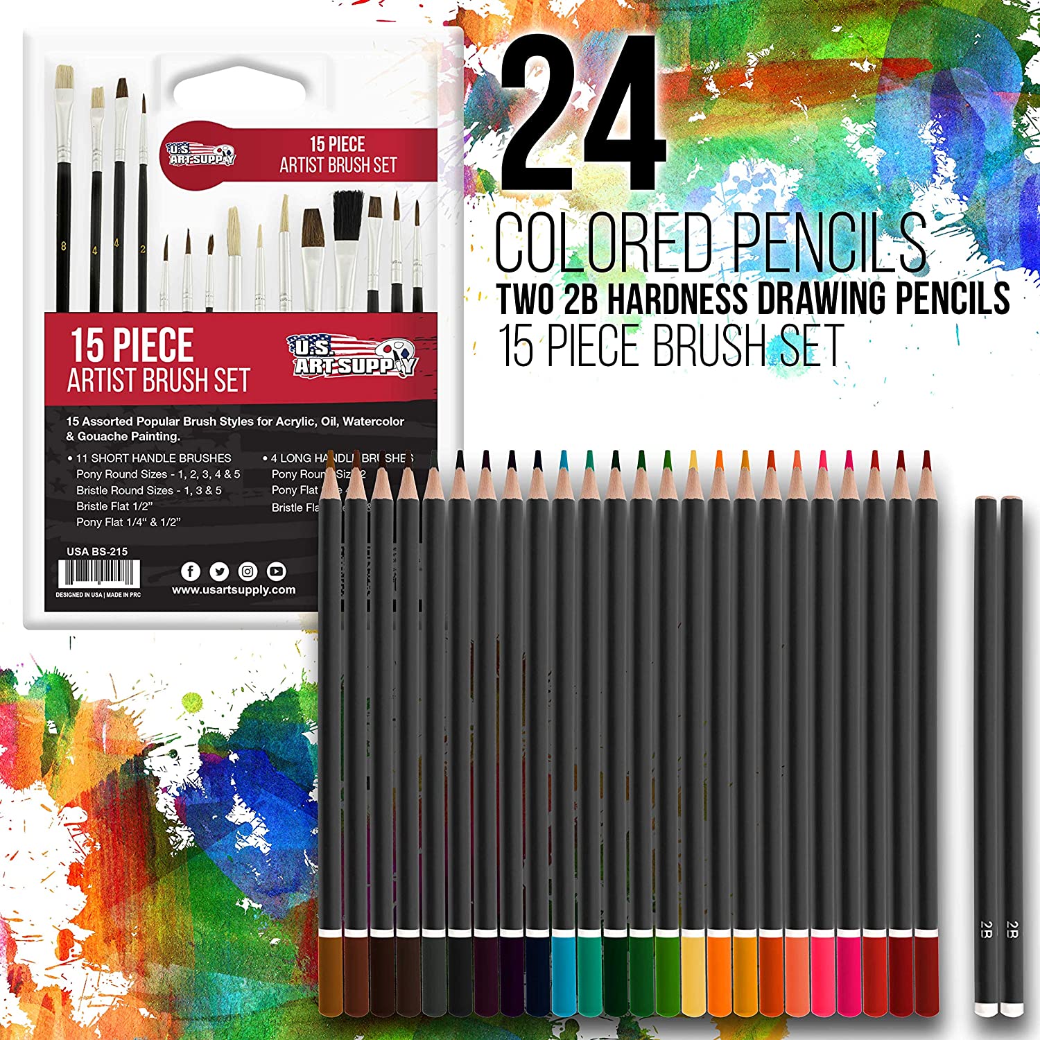 Set De Acuarela Profesional 142 Piezas