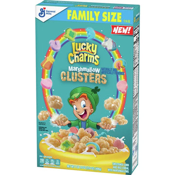 Lucky Charms Marshmallow Clusters Breakfast Cereal, 17.6oz