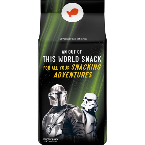 Goldfish Star Wars Mandalorian Cheddar Crackers, Snack Crackers, Bolsa de 6.6 oz