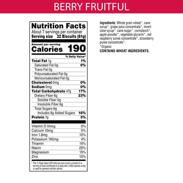 Kashi Breakfast Cereal, Berry Fruitful, 15.6 Oz, Box