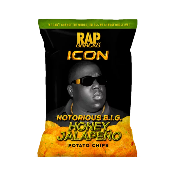 Notorious BIG Rap Snacks Honey Jalapeno Potato Chips 2.5 oz