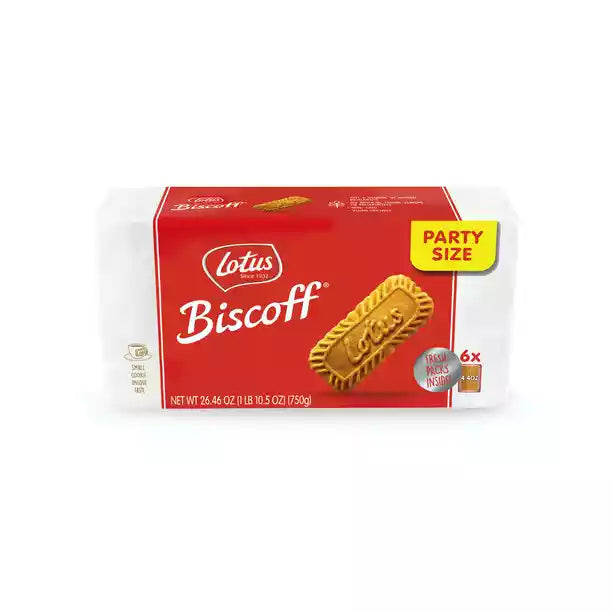 Lotus Biscoff Caramelized Biscuit Cookies – Party Size, 26.4 Oz.