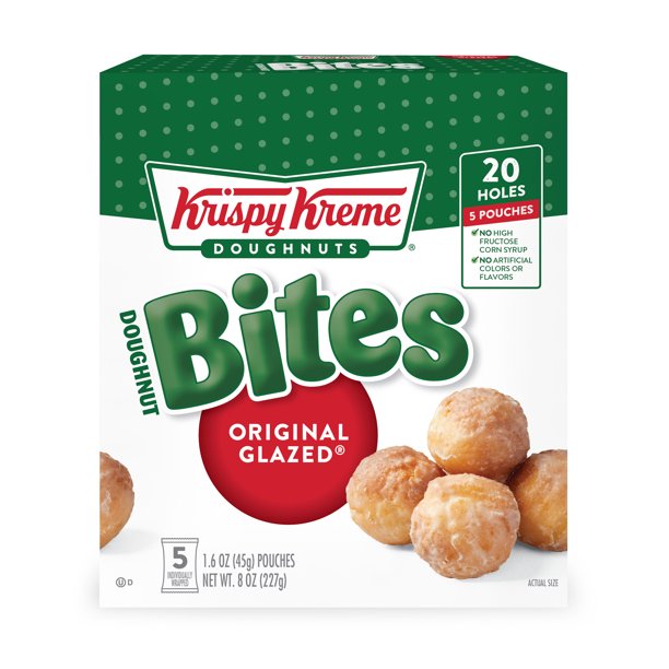 Krispy Kreme Original Glazed Doughnut Bites, 8 Oz, Cont. 20