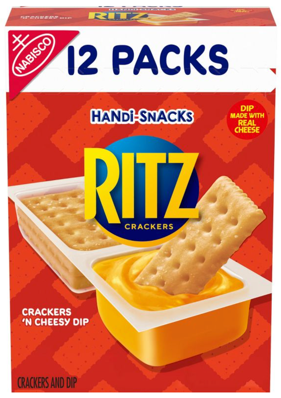 Handi-Snacks Ritz Crackers 'N Cheese Dip - Cont. 12/11.4oz