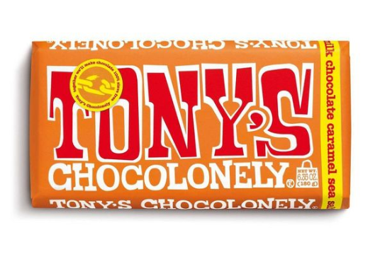 Tony's Caramel and Sea Salt Milk Chocolate Bar - 6.35oz