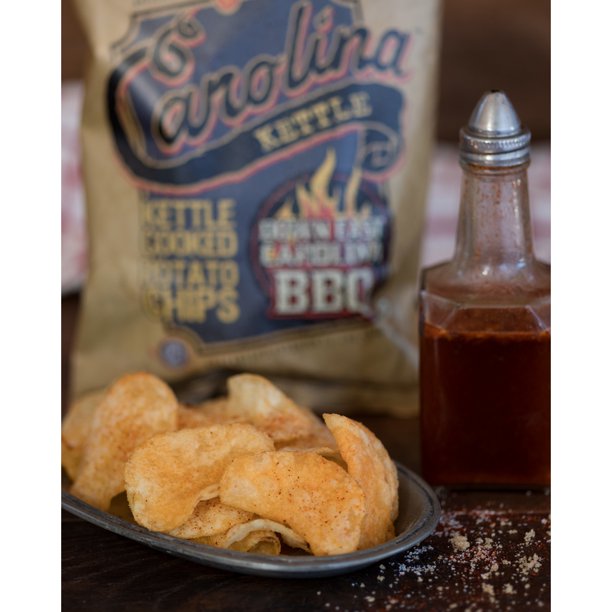 1 in 6 Snacks 9023905 5 oz Bagged Carolina Down East BBQ Potato Chips - Paquete de 14