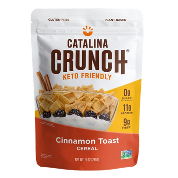 Catalina Crunch Cinnamon Toast Low Carb Keto Cereal 9oz Bag