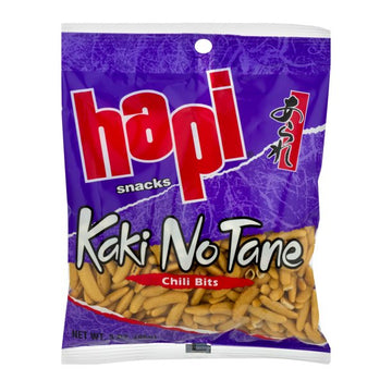 Hapi Snacks Chili Bits Kaki No Tane, 3 oz