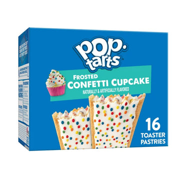 Pop-Tarts Toaster Pastries, Frosted Confetti Cupcake, Caja de 16, 27 Oz,