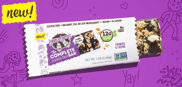 Lenny & Larry's The Complete Cookie-fied Bar - Cookies & Creme - Contenido de 4