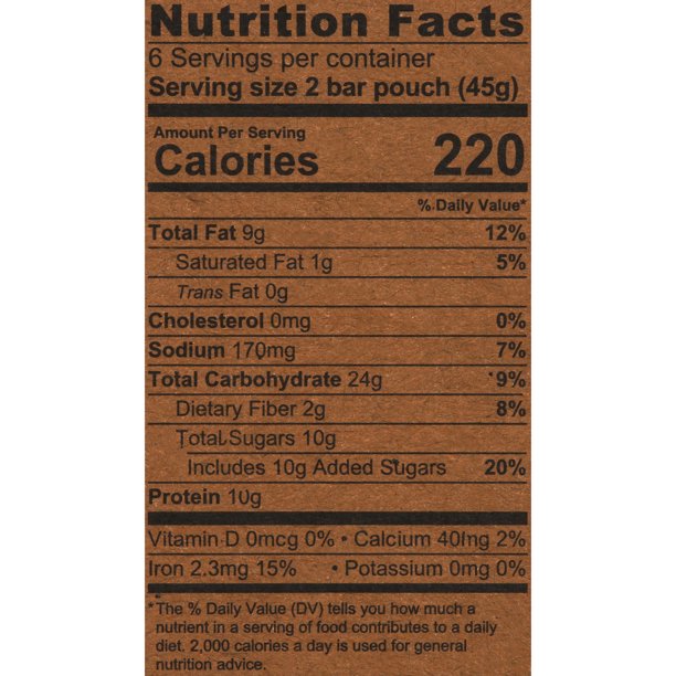 Kodiak Cakes Cookie Butter Crunchy Granola Bars, 10g of Protein, Cont. 6, 1.59 oz