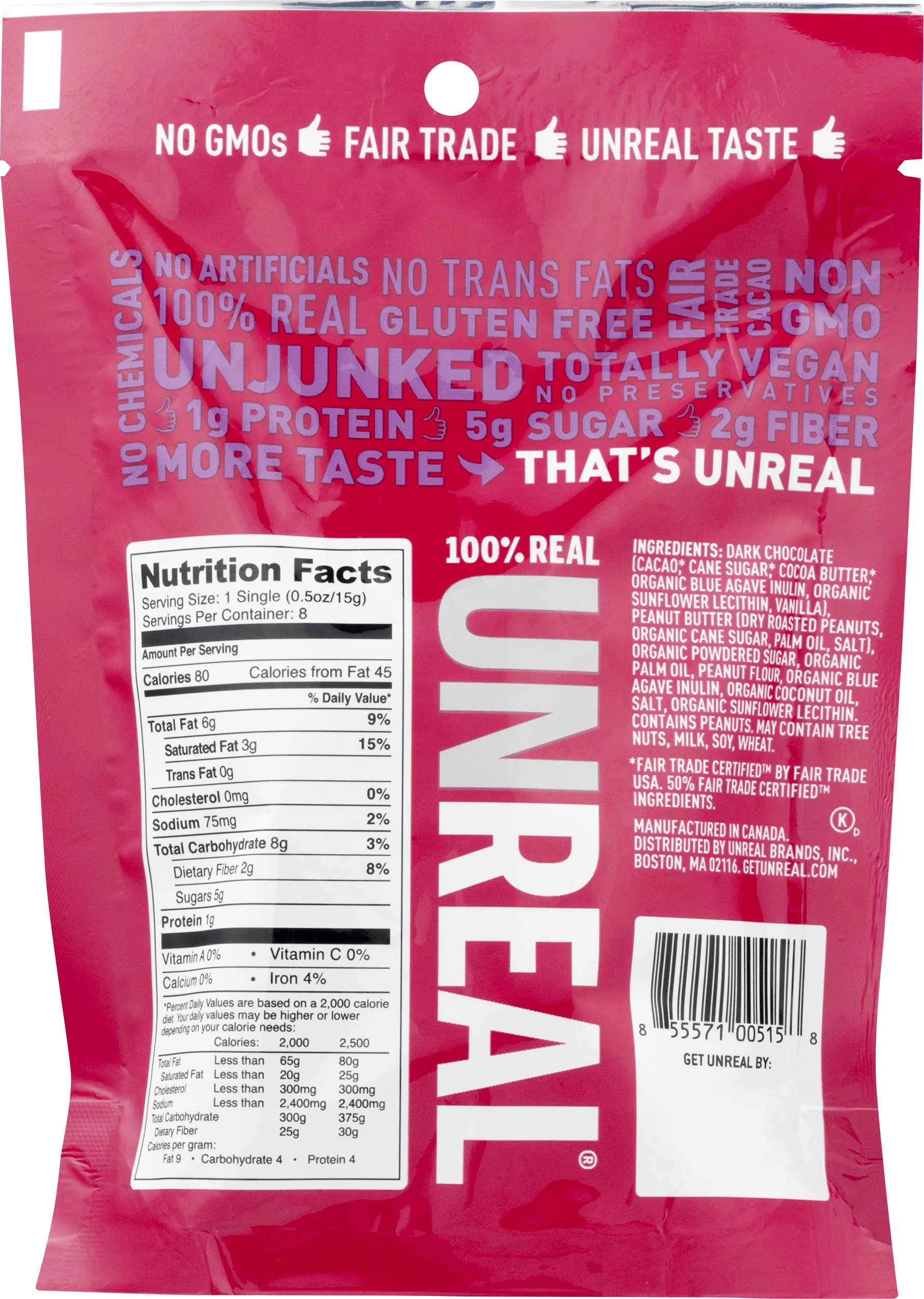 Unreal Dark Chocolate Peanut Butter Cups