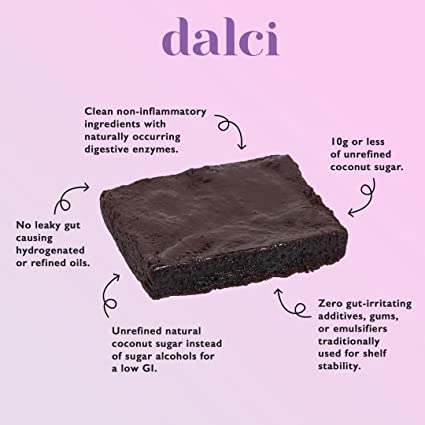Dalci Brownie, Paquete Variado (Dark Chocolate Brownie, Almon Butter Blondie, Apple Spice Blondie, Lemon Coconut Blondie)