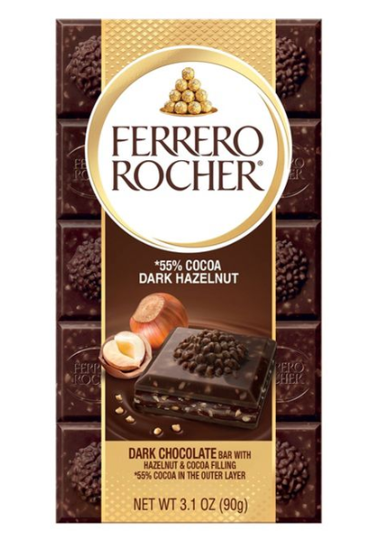 Ferrero Rocher Dark Chocolate Hazelnut Bar - 3.1oz