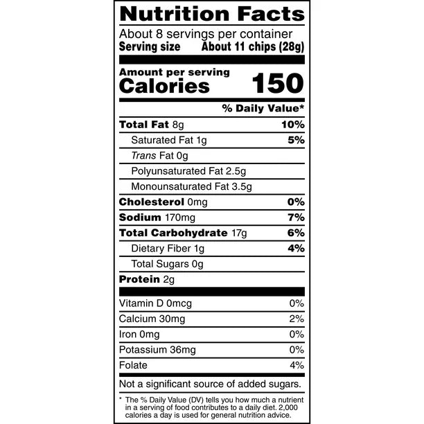 Simply Doritos Organic White Cheddar Tortilla Chips, Bolsa de 7.5 oz
